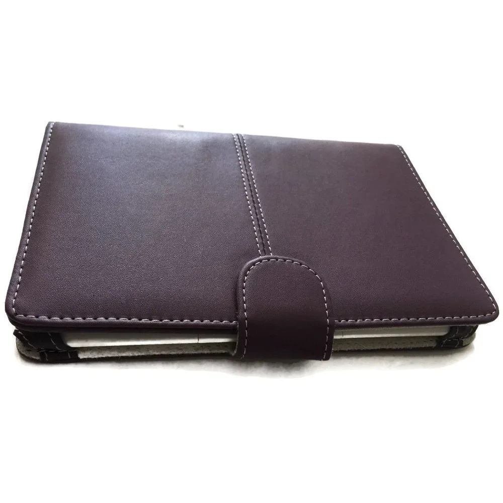 Purple Faux Leather Kindle 3 Keyboard Case Cover